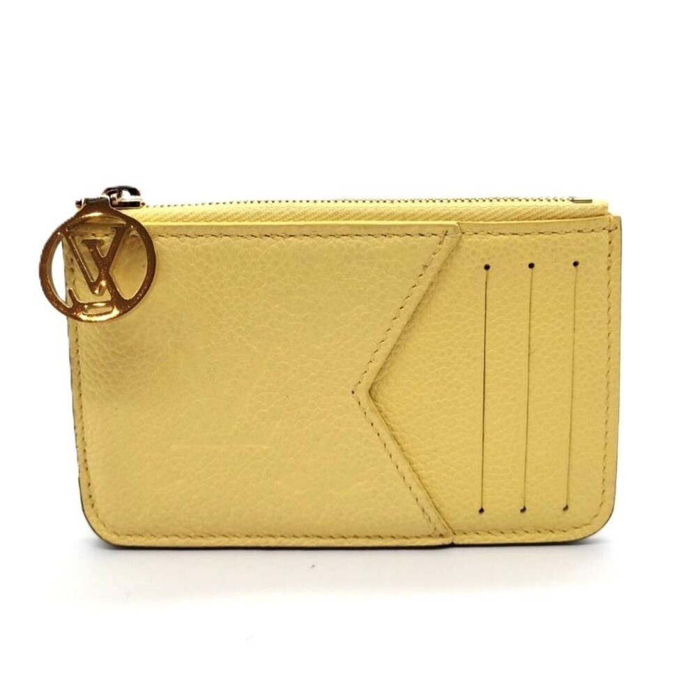 Louis Vuitton Porte Cartes Romy Monogram Empreinte Yellow Jaune M82044 Fragme...